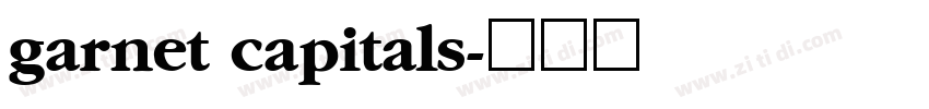 garnet capitals字体转换